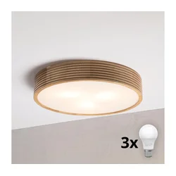 Brilagi - LED plafonsko svetlo CARVALHO MODERN 3xE27/60W/230V prečnik 47,5 cm hrast