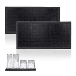 Northix Set 2 barski podlogi 30x15 cm PVC nedrseča površina