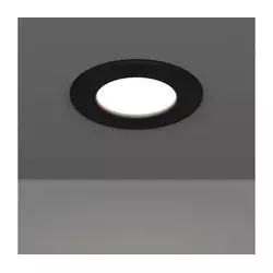 Eglo 901412 - LED kupatilska ugradna svetiljka FUEVA, LED/3,7W/230V, prečnika 8,8 cm, IP44, crna