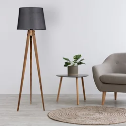 Aberto Design Podna lampa Yanik Pramit, 160 cm, E27, Hrast