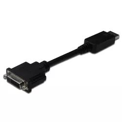 Digitus DisplayPort/DVI adapter Digitus [1x DisplayPort-utikač  1x DVI-utičnica 24+5pol.] crn, AK-340401-001-S
