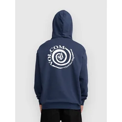 Volcom Essential moški pulover s kapuco deep blue