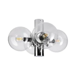 Plafonska lampa SFERIO 4xE14/5W/230V sjajni hrom/prozirno staklo