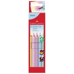 BOJE DRVENE   5BOJA JUMBO GRIP PASTEL FABER CASTELL 110991 * DO ISTEKA ZALIHA
