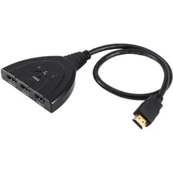 FAST ASIA HDTV HDMI Switch 3na1 0.5m (Crni) HDMI 1.0-1.3 (FullHD) HDMI A - muA!ki HDMI A - A3enski Okrugli