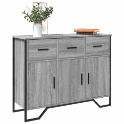 Komoda siva boja hrasta 97x32,5x74,5 cm od konstruiranog drva