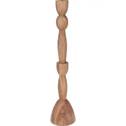 HOMESTYLING Leseni svečnik, premer 9 x 42 cm