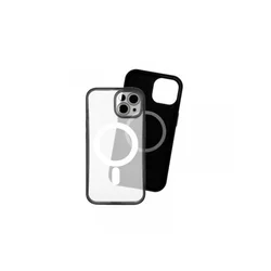 JUST IN CASE 2u1 Maske za mobilni telefon iPhone 15 Plus, MAG MIX, Crne, Providne