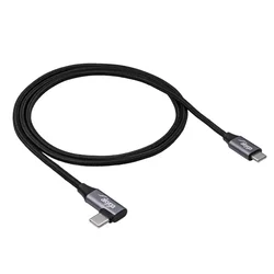 Akyga USB tip C/USB tip C kotni kabel 1 m AK-USB-54 60W pleten