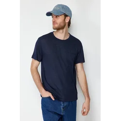 Trendyol Muška majica TMNSS24TS00046, Tamnoplava