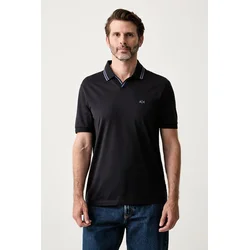 Armani Exchange polo majica moška bombažna
