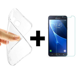 KOMPLET! Zaščitno steklo + prozoren silikonski ovitek Samsung Galaxy S