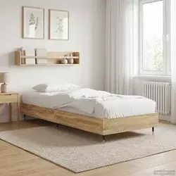 vidaXL Konstrukcija postelje Sonoma hrast 80 x 200 cm Inženirski les