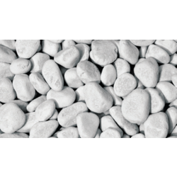 KAMENJE OKROGLO BIANCO CARRARA 25/40 , VREČA= 25KG