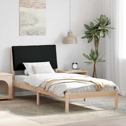 vidaXL Kovinska posteljna konstrukcija Rjava in črna 100 x 200 cm