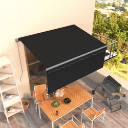 Tenda na ručno uvlačenje s roletom 3 x 2,5 m antracit