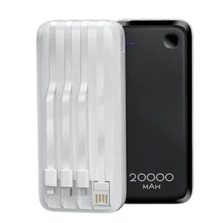 Power bank Konfulon 20000mAh A23L sa Type-C/micro-USB/lightning kablovima