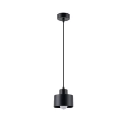 Sollux SL.1132 - Luster na sajli SAVAR 1xE27/60W/230V crna