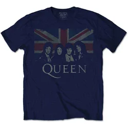 Queen Vintage Union Jack Navy Blue XL Majica