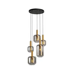 Redo 01-3214 - Luster na lanku BRINA 5xE27/23W/230V