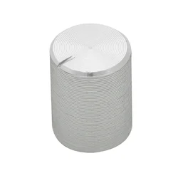Srebrni gumb za potenciometer premera 10 mm