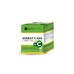 Vonpharma Direkt C 500 + Cink + D3, 30 vrečk