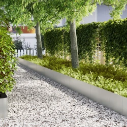 Ograda oko Travnjaka 20 pcs Srebrno 100 x 0,05 x 30 cm