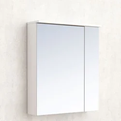 Inter Ceramic Zidni kupaonski ormarić s ogledalom Monca, 60x17x70 cm, Bijeli