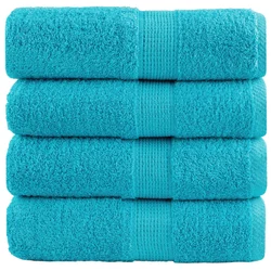 Premium ručnici za pranje SOLUND 4 kom. tirkizne 30x30 cm 600 g/m2