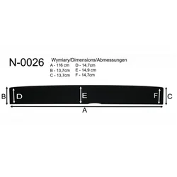 Trunk Edge Protector Strip Peugeot Expert 2007-2016