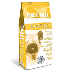 Premil MAXI PLUS 15kg - granule 23/12 - hrana za male i srednje rase pasa i veličina 2,5kg