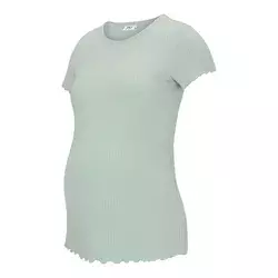 Only Maternity Majica Emma pastelno zelena