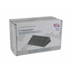 LC Power LC-HUB-ALU-2B-4 HUB 4port USB 3.0 Aluminium New