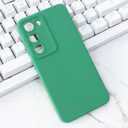 TERACELL Maska za Samsung S916 Galaxy S23 Plus Silikon Pro Camera zimzelena