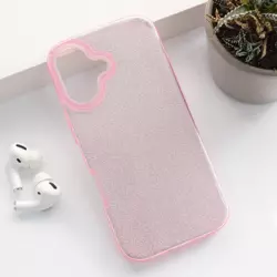 Maska Crystal Dust za iPhone 16 pink