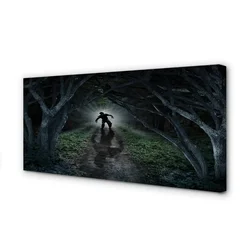 tulup.si Slika na platnu Obrazec dark gozd drevo 100x50 cm