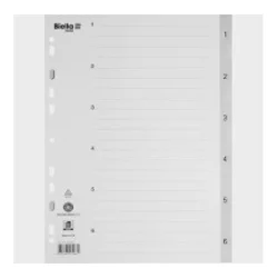 Pregradni karton 1-6 biella pvc