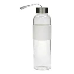 DOMY Staklena flaša zeleni silikon 0.6l