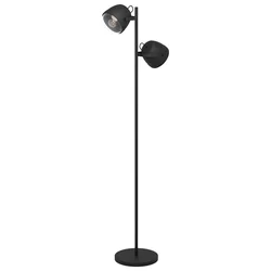 Eglo 390048 - Podna lampa UPANEMA 2xE27/28W/230V crna