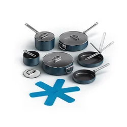 Joseph Joseph Joseph Joseph Space 13-Piece Cookware Set with Foldable Handles and Lids, (21739016)