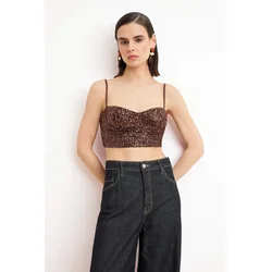 Trendyol Milla Ženska bluza Tprss26Bz00014, Braon