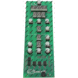 Gumbna plošča 9 programov 305x85 mm