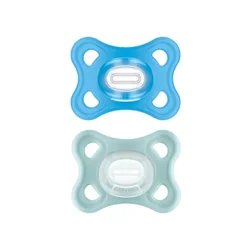 MAM Comfort Silicone Pacifiers 2-6 months Blue x2