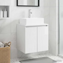 Umivaonik s policom Bijela visokog sjaja 49,5 x 41 x 62,5 cm