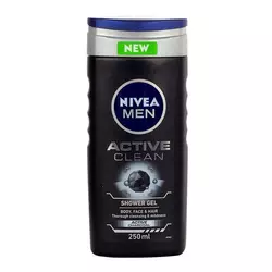 NIVEA active clean gel za tuširanje za muškarce 250 ml