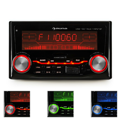auna MD-830 , radio za auto s bluetoothom, USB, SD, MP3, 3 boje