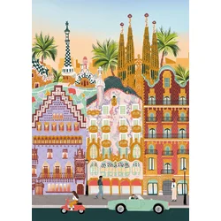 Pieces & Peace - Puzzle Kosi Barcelone - 1 000 kosov