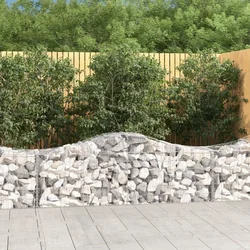Gabionska košara s lukom 200x50x60/80 cm pocinčano željezo