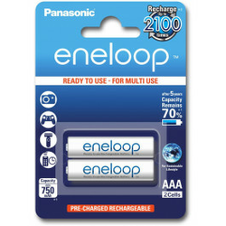 PANASONIC NiMH akumulatorska baterija Micro (AAA) Panasonic Eneloop, HR03, 750 mAh, 1,2 V, 2 kosa