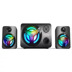 MICROLAB Bluetooth zvučnik 2.1 U210/11W/USB Napajanje/3.5MM,SD, FM/ 7 LED osvetljenja crni